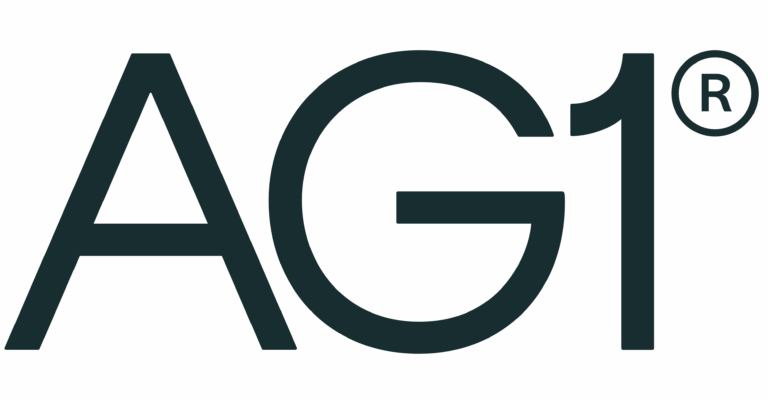 AG1 Logo – Nahrungsergänzung mit über 70 Inhaltsstoffen für Gesundheit und Leistung